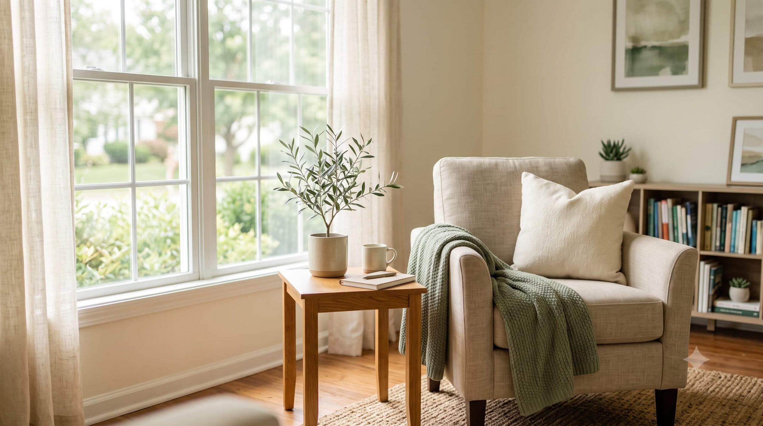 Comfortable and welcoming therapy office space at Olive Branch Therapy Group in Somerville, NJ
